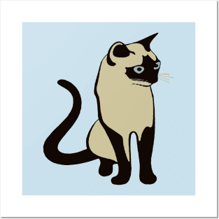 Traditional Thai Cat Minimalist Vector Design Posters and Art